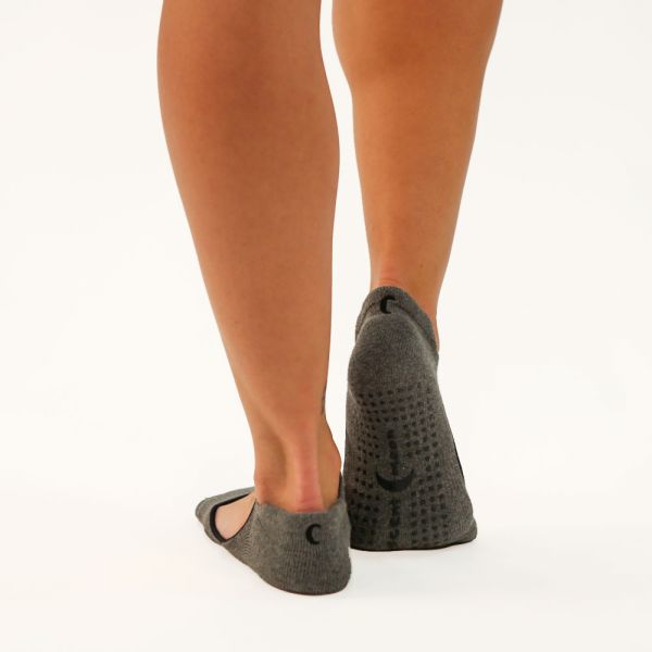 ExerSocks - Barre, Yoga & Pilates Non-Slip, Anti-Bacterial Socks (White)